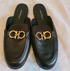 Salvatore Ferragamo leather slip on loafers